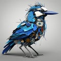 Funny Blue Jay 3d Abstract Sculpture Inspired By Basquiat, Picasso, Miro, And More