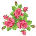 Funny bouquet of roses