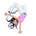 Funny breakdancer. Royalty Free Stock Photo