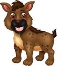 Funny Brown Hyena Cartoon