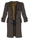 The funny brown long coat