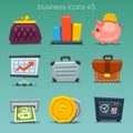 Funny business icons-set 45