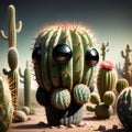 Funny cactus generated by AI