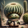 Funny cactus generated by AI