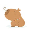 Funny capybara Happy Birthday greetings