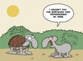 Funny cartoon about animals and mortgage