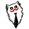 Funny cartoon Cat-Joker Royalty Free Stock Photo