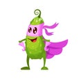 Funny cartoon character vegetable cucumber in superhero costume at masks emotion. Vegetable character super hero product fun food