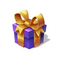 Funny cartoon colorful gift boxe for Merry Christmas and Happy New Year. Vector illustration. Royalty Free Stock Photo