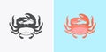 Funny Cartoon Crab Royalty Free Stock Photo