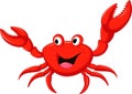 Funny cartoon crab Royalty Free Stock Photo