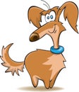 Funny cartoon dog