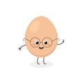 Funny cartoon egghead character Royalty Free Stock Photo