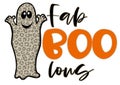 funny cartoon ghost in leopart print - faboolous