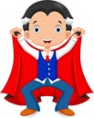 Funny cartoon little vampire Royalty Free Stock Photo