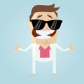 Funny cartoon macho Royalty Free Stock Photo