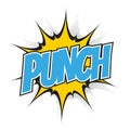 Funny cartoon punch Royalty Free Stock Photo