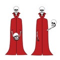 Funny cartoon skeletons