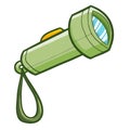 Funny casual green flashlight for camping