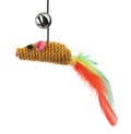 Funny cat toy feather mouse Royalty Free Stock Photo