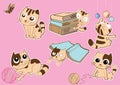 Funny cat vector illustration