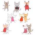 Funny cats in a milonga