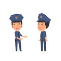 Funny Character Constabulary introduces his shy friend