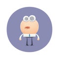 Funny character worth hypnotized Royalty Free Stock Photo