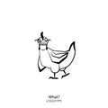 Funny chicken