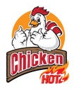 Funny chicken logo.