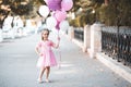 Funny child girl outdoors Royalty Free Stock Photo