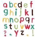 Funny childish alphabet Royalty Free Stock Photo
