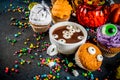 Funny children`s treats for Halloween Royalty Free Stock Photo