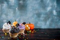 Funny children`s treats for Halloween Royalty Free Stock Photo