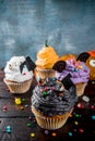 Funny children`s treats for Halloween Royalty Free Stock Photo