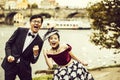 Funny chinese couple