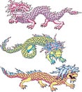 Funny chinese dragons