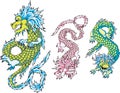 Funny chinese dragons