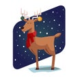 Funny Christmas deer