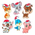 Funny Christmas farm animals