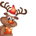 Funny christmas reindeer