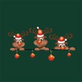 Funny christmas reindeer