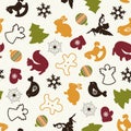 364_Christmas-pattern Royalty Free Stock Photo