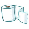 Funny and clean toilet tissue - vector.