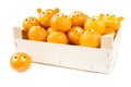 Funny clementines in box