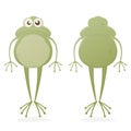 Funny clipart of a frog