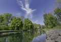 Funny cloud look like a running person Royalty Free Stock Photo