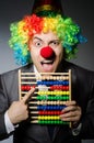 Funny clown businessman Royalty Free Stock Photo