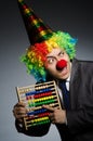 Funny clown businessman Royalty Free Stock Photo