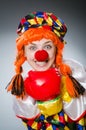 The funny clown in comical concept Royalty Free Stock Photo
